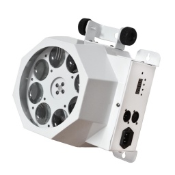 Efecto LED Audiorritmico 8 Bocas Gobo Attack RGBW GCM Pro!