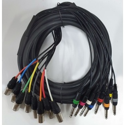 Snake Medusa / Cable / Conexion 8 Canon "M" a 8 Plug Estereo 3 Metros