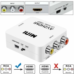 Conversor Adaptador de Video anlogo AV2 a HDMI digital