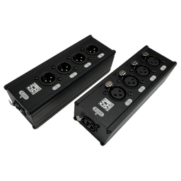 Medusa de 4 canales DMX o Audio para cable RJ45 GCM-RX4 Pro Line