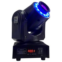 Mini Cabeza Movil Spot LED LS-30 8 Colores Gobos + Blanco GCMpro 30W