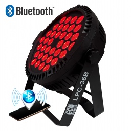 Tacho Par Led 36 X 1,5W RGB Control via Bluetooth GCM LPC036B