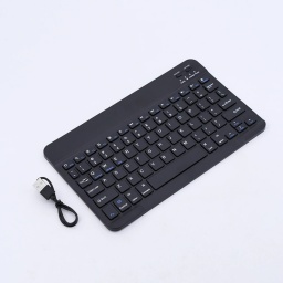 Teclado Bluetooth recargable color negro