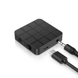 Adaptador receptor y transmisor de audio Bluetooth 5.0 (2 en 1) 6 horas de uso de batera