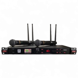 Kit sistema de 2 micrfonos inalmbricos UHF GCM Pro Line GM-R24