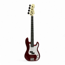 Bajo elctrico Deviser LB14-MRD color rojo