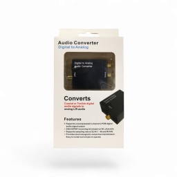 Convertidor de audio Digital a Analgico - Fibra ptica a L/R audio