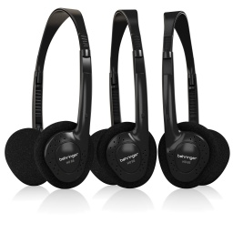 Kit 3 Auriculares Estreo Behringer HO66