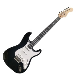 Guitarra elctrica Deviser L-G1-BK Stratocaster color negro