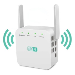 Repetidor  Extensor de Rango WiFi 300Mbps con Puerto Ethernet