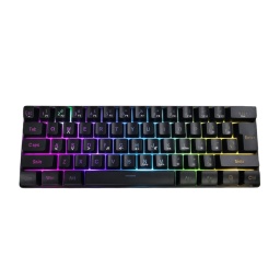 Teclado gamer retroiluminado RGB BW61