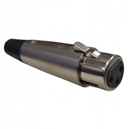 Conector Canon Hembra 100% metal cola de goma GCM PRO XLR-H