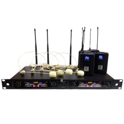 Kit 3 Micr�fonos de Vincha G9001-K UHF GCMpro
