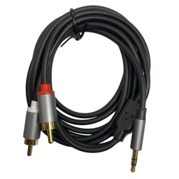 Cable de audio auxiliar est�reo 3.5 mm TRS a 2 RCA macho - 2 metros