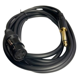 Cable adaptador XLR Hembra 3 Pines a Plug 6.35 mm TS Macho 3 m - XLRH-TS1/4-3M