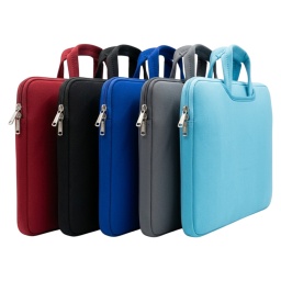Funda bolso con cierre para notebook 13" en tela con asa