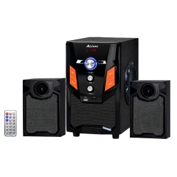 Home Theater 2.1 Sub Parlantes para Pc Tv con FM USB BT Mod. 076DC