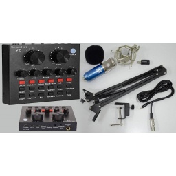 Kit de Microfono de Estudio Condensador USB ideal grabaciones G-101