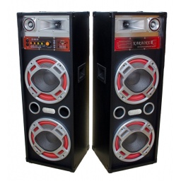 Kit 2 Bafles 2x10" F620DT Activo + Pasivo USB FM Bluetooth