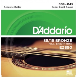 Juego de Cuerdas Encordado Daddario EZ890 Acustica Acero