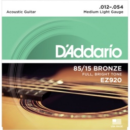 Juego de Cuerdas Encordado Daddario EZ920 Acustica Acero