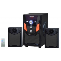 Home Theater 2.1 Sub Parlantes para Pc Tv con FM USB BT Mod. 076DC