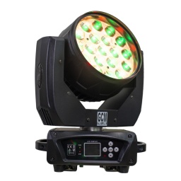 Cabeza Movil LED Beam Wash 19 X 15W con Efecto AURA y Zoom GCM-1915AURA