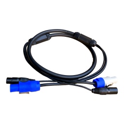 Cable combinado XLR + Powercon  Audio y Alimentacion 1.2M