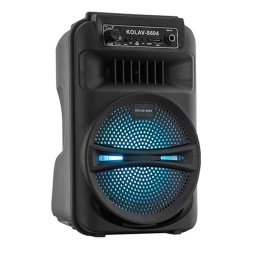 PARLANTE PORTATIL 6.5" FM USB BLUETOOTH LED KOLAV S604