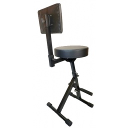 Silla asiento banqueta con respaldo para Sonidista Guitarrista GE-01