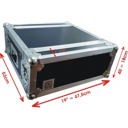 Rack Case 4u para ecualizadores y procesos RK-EQ-4U GCM Pro Line
