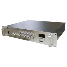 Amplificador Mezclador 6 Zonas 650W 70V 100V con mp3 Bluetooth y FM