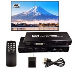 Video Wall controlador de pared de video 4K HDMI 2x2 HDMI DVI
