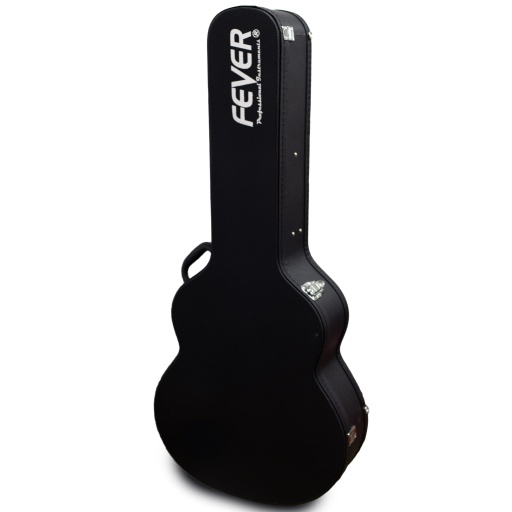 Estuche rigido cuero para guitarra criolla con proteccion  FEVER