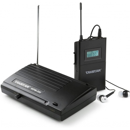 Sistema In Ear Monitor Inalambrico Takstar WPM-200 Receptor + bodypack (petaca)