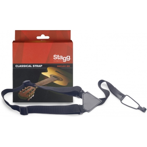 Correa Colgante de Nylon Stagg para Guitarras y Ukeleles SNCL001-BK