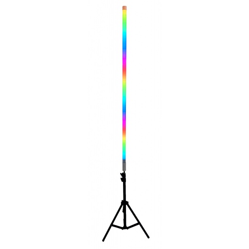 TUBO LED RGB ANIMADO CON TRIPODE CARGADOR Y CONTROL REMOTO