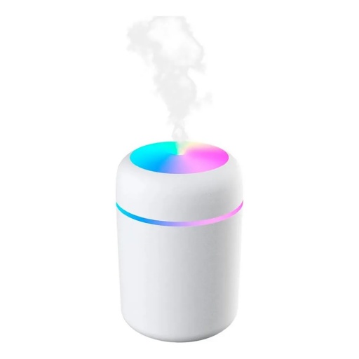 Humidificador H2O Difusor de aromas ultrasnico, con luces led rgb y tanque de 300ml