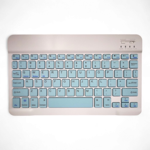 Teclado Bluetooth recargable teclas color verde