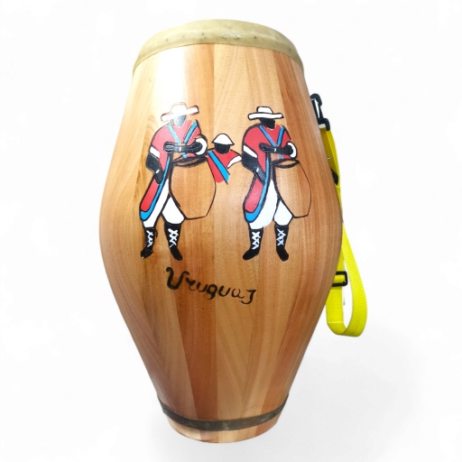 Tamboril infantil mediano para candombe 54CM pintado