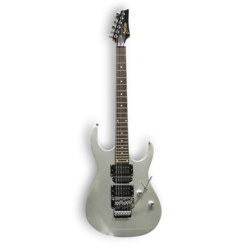 Guitarra elctrica Deviser L-G5 Plateada con microafinacin Floyd Rose