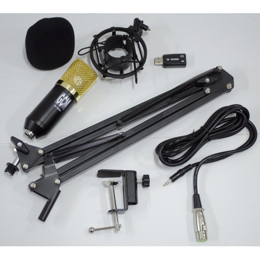 Kit de Microfono de Estudio Condensador USB ideal grabaciones G-1041