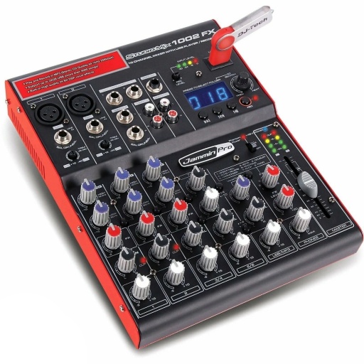Consola / Mezclador 6 canales + 2 in line + USB/Mp3 - Studiomix - 1002FX