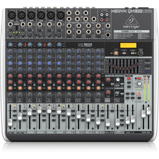 Consola Behringer 18 canales XENYX QX1832USB
