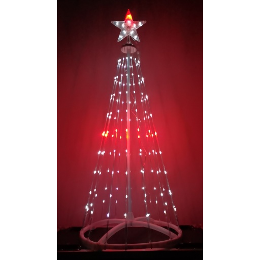 Arbol de Navidad de 144 luces led  RGBW controlable por Bluetooth