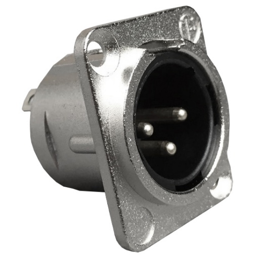 Conector XLR Canon Macho Chasis Neutrik Original NC3MDL1