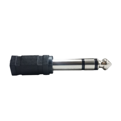 Conector adaptador de JACK 3.5 mm a PLUG 1/4" Stereo