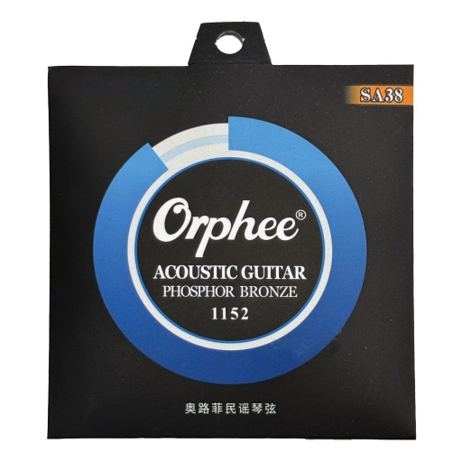 Juego de Cuerdas Guitarra Acustica Phosphor Bronze Acero Orphee SA38