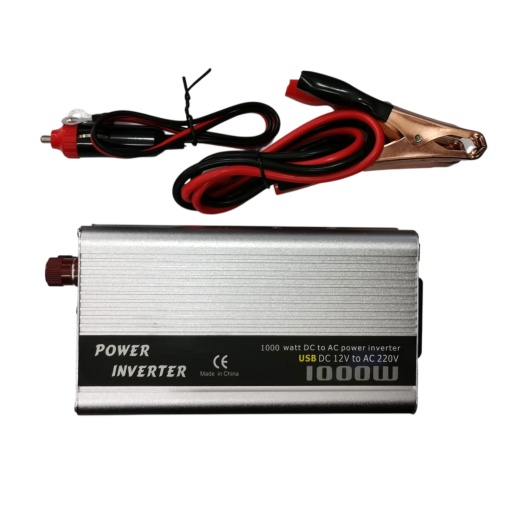 Elevador inversor transformador de voltaje para autos 12v a 220v 1000w