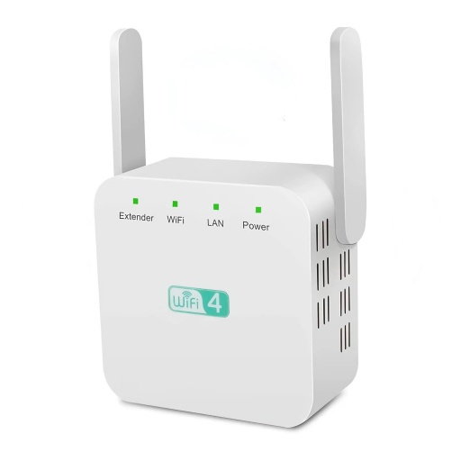 Repetidor / Extensor de Rango WiFi 300Mbps con Puerto Ethernet